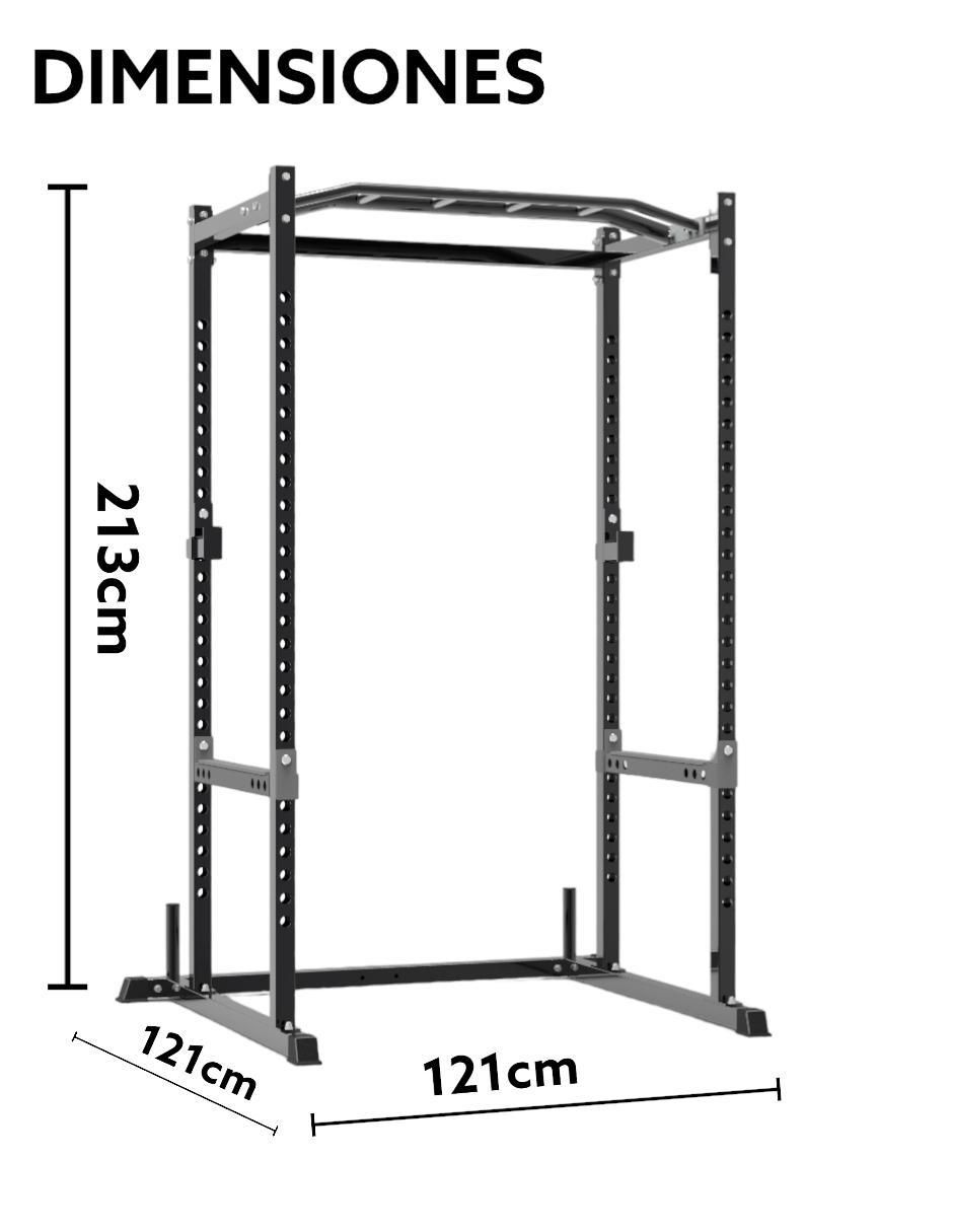 Rack de 3 compartimentos Fitness 5