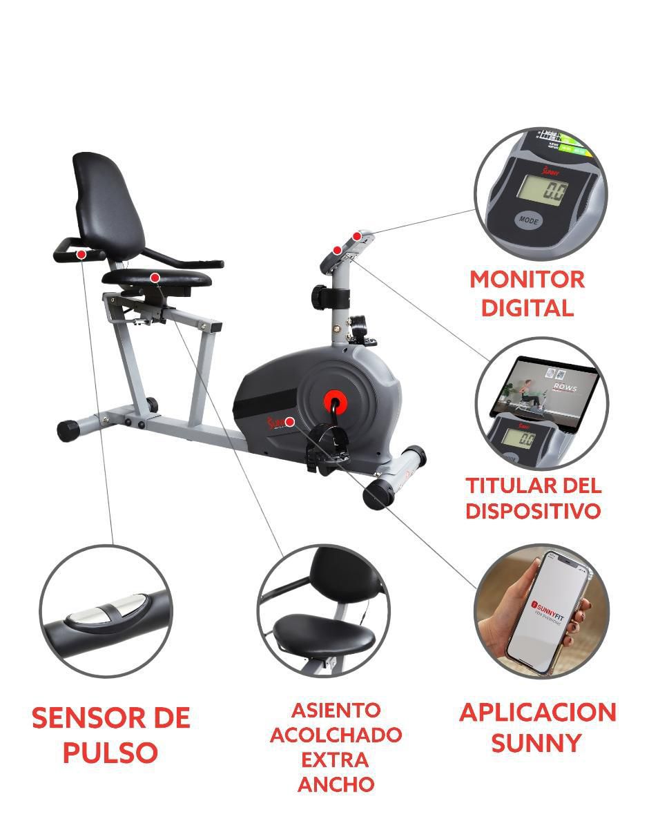 Bicicleta recumbente acero y plástico 3