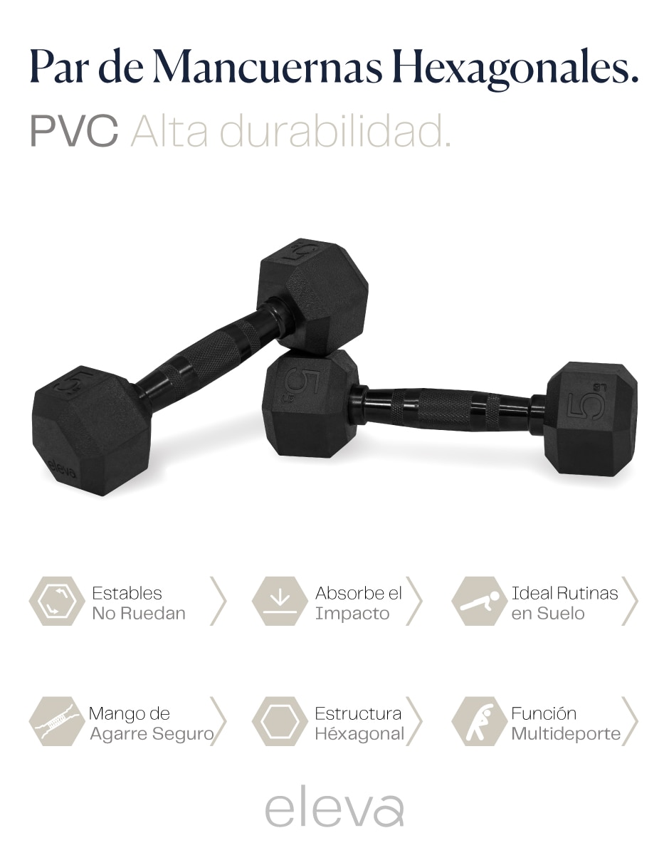 Set mancuernas de peso fijo 6