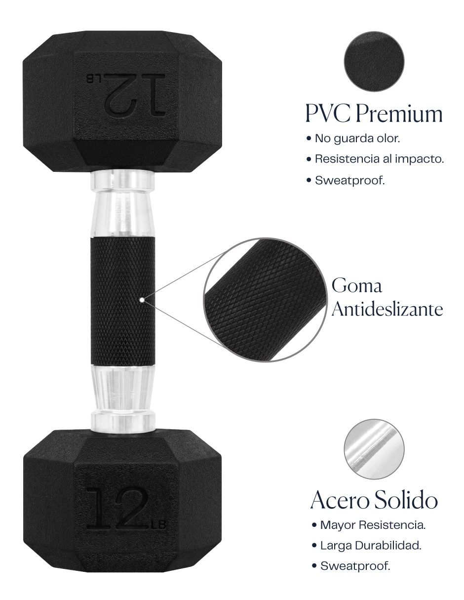 Set mancuernas de peso fijo 3