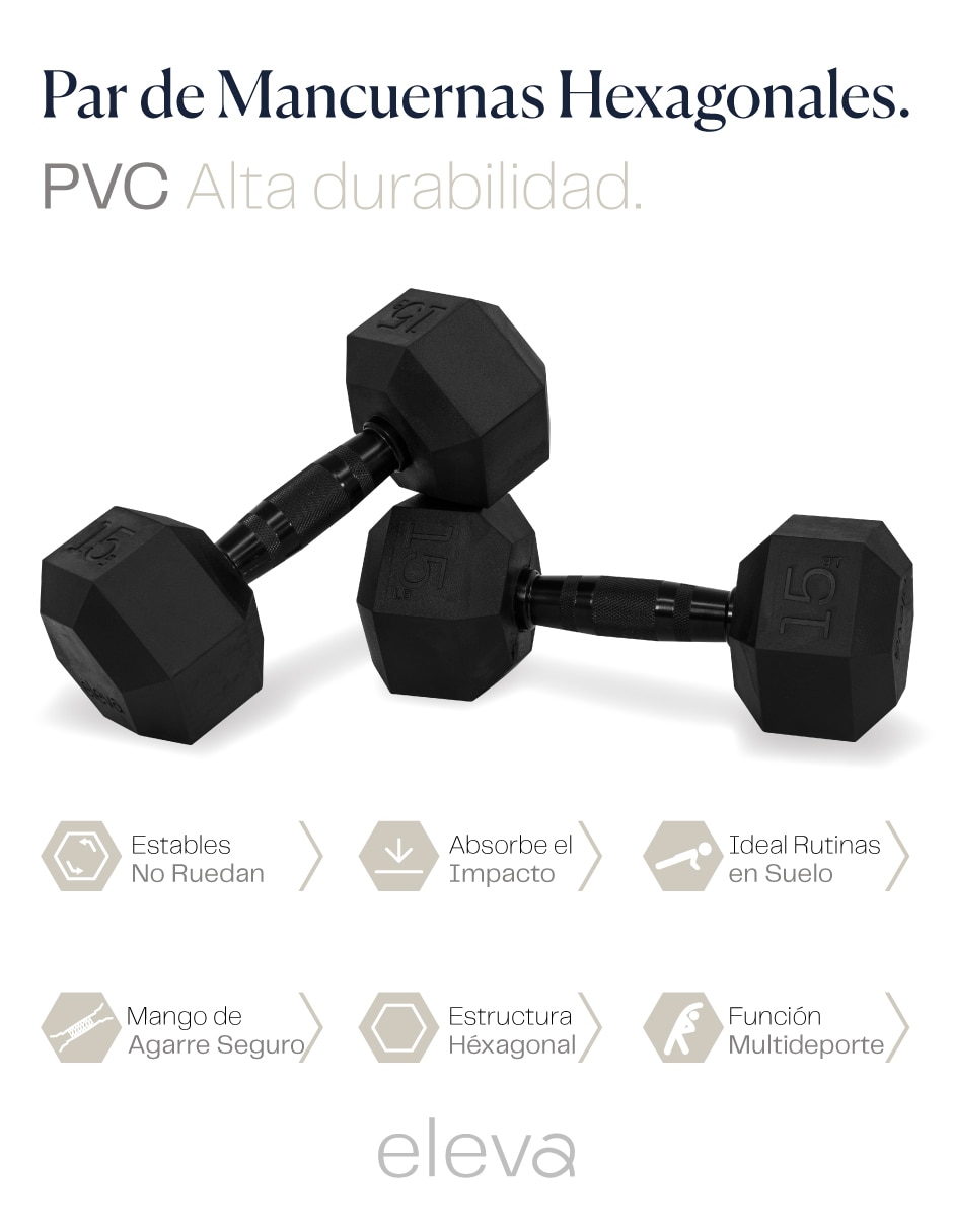 Set mancuernas de peso fijo 6