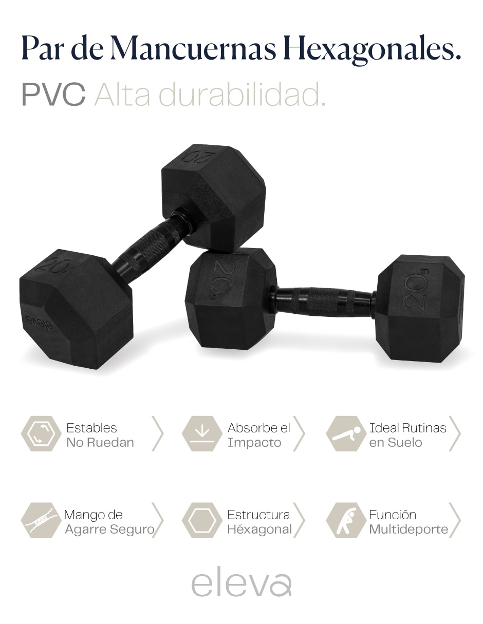 Set mancuernas de peso fijo 6