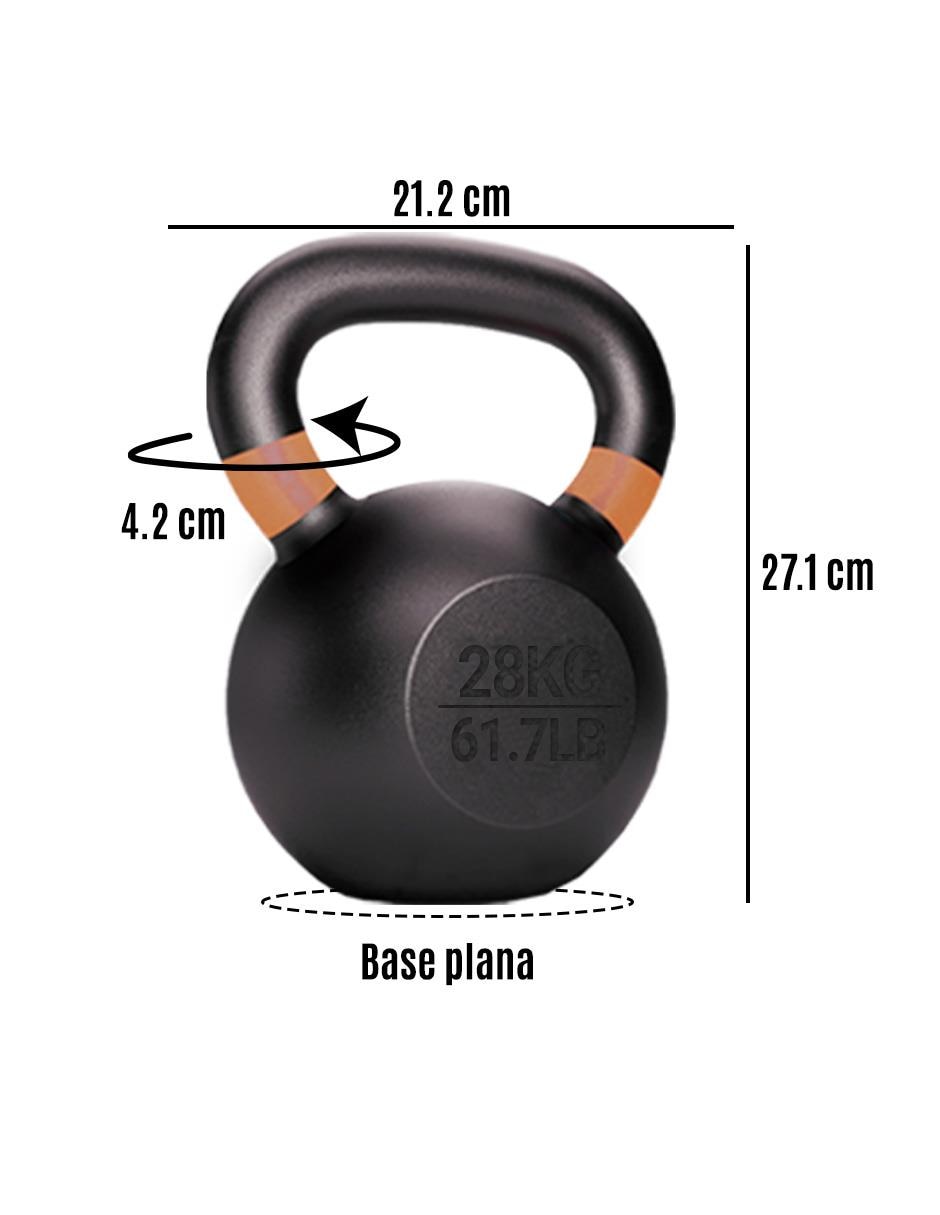 Pesa Rusa Level Fitness Color Negro 16 Kg