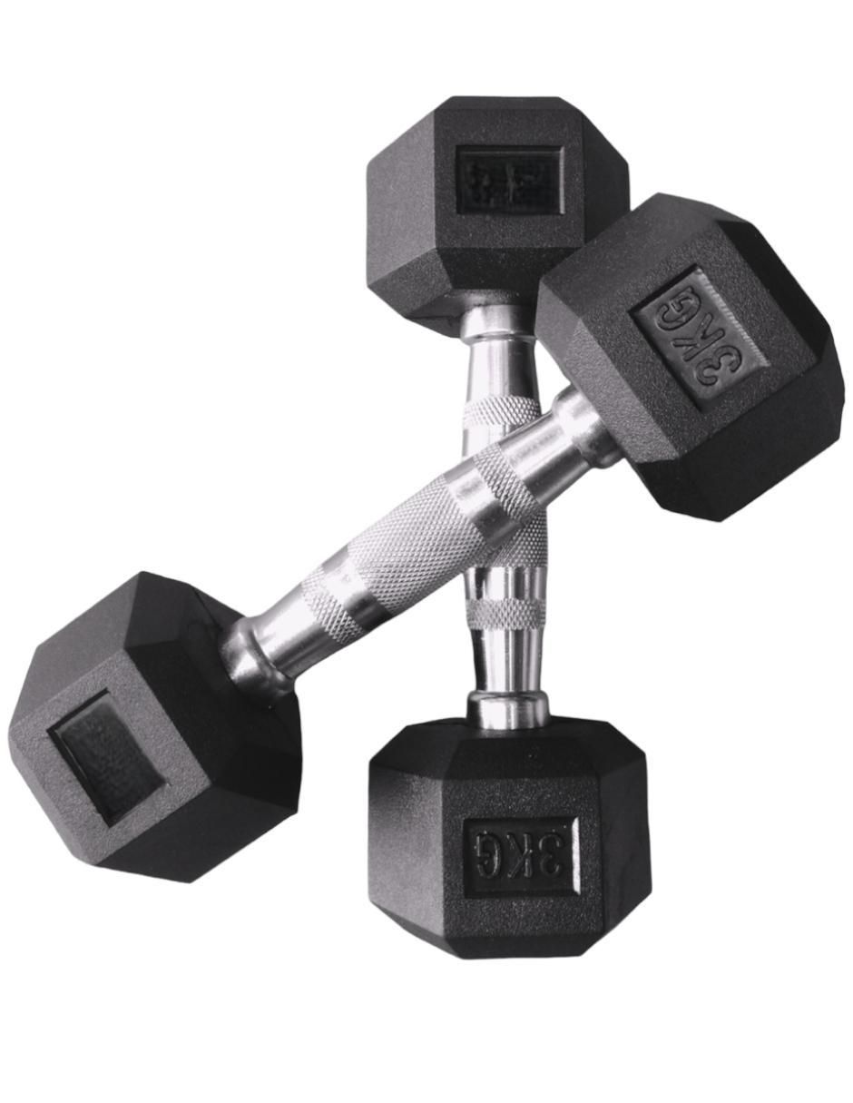 Set mancuernas de peso fijo 3 kg 2 piezas 2