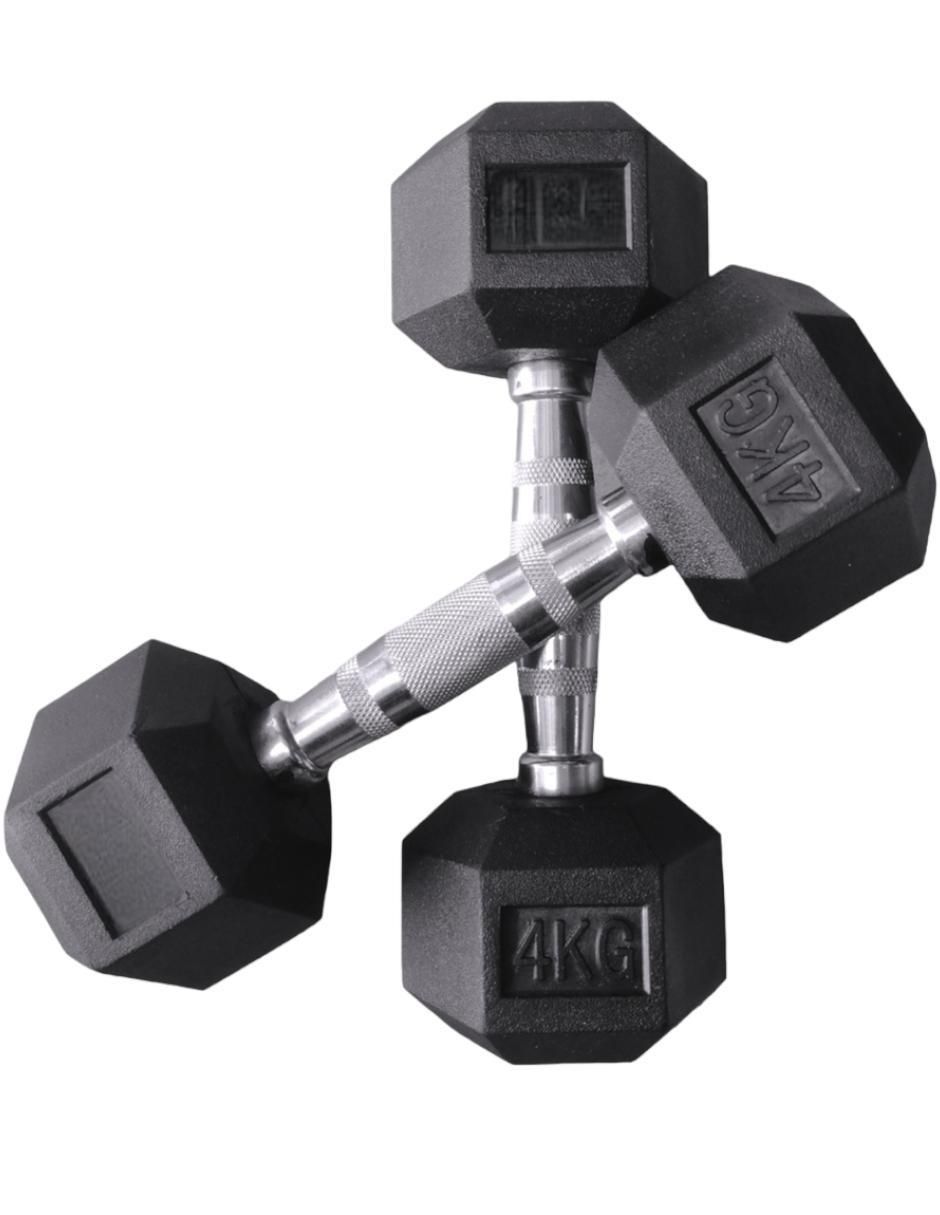Set mancuernas de peso fijo 4 kg 2 piezas 2