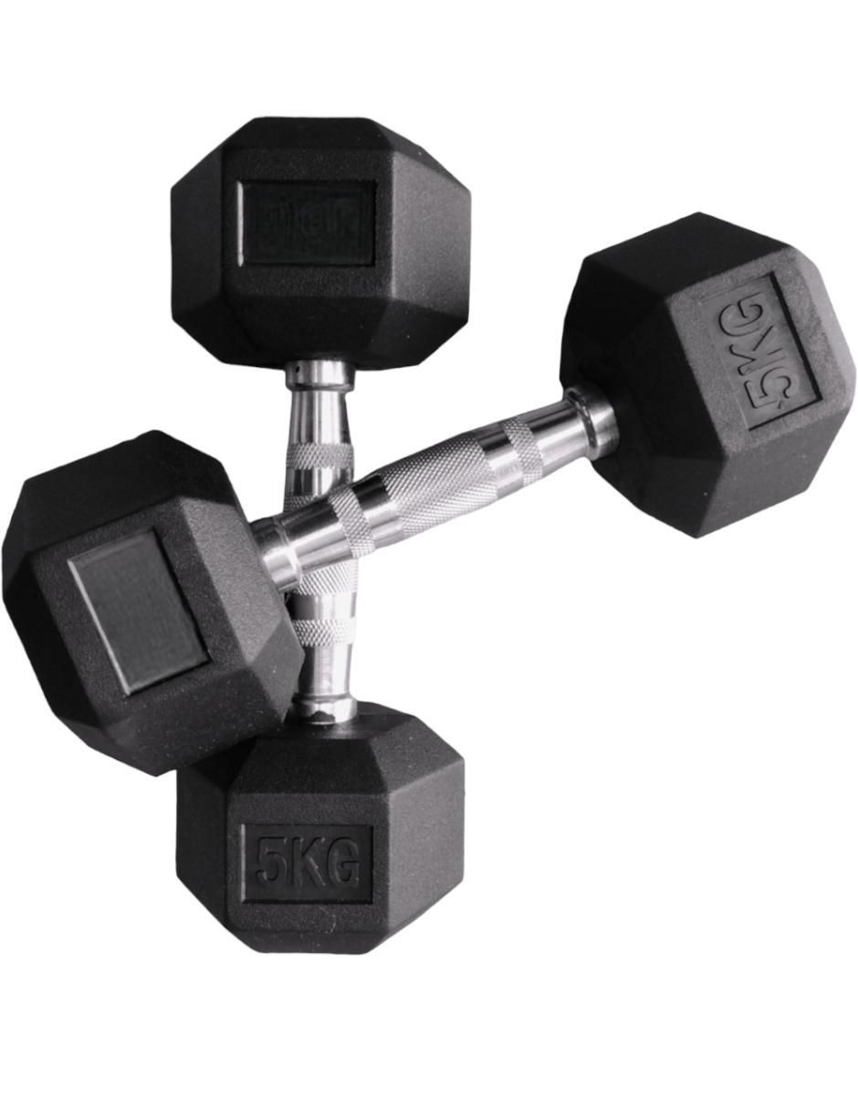 Set mancuernas de peso fijo 5 kg 2 piezas 2