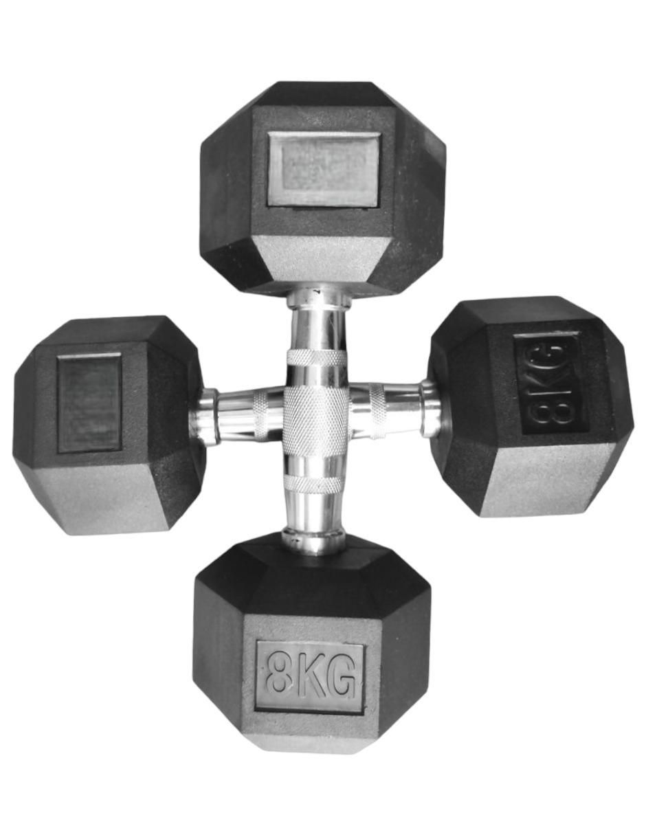 Set mancuernas de peso fijo 8 kg 2 piezas 3