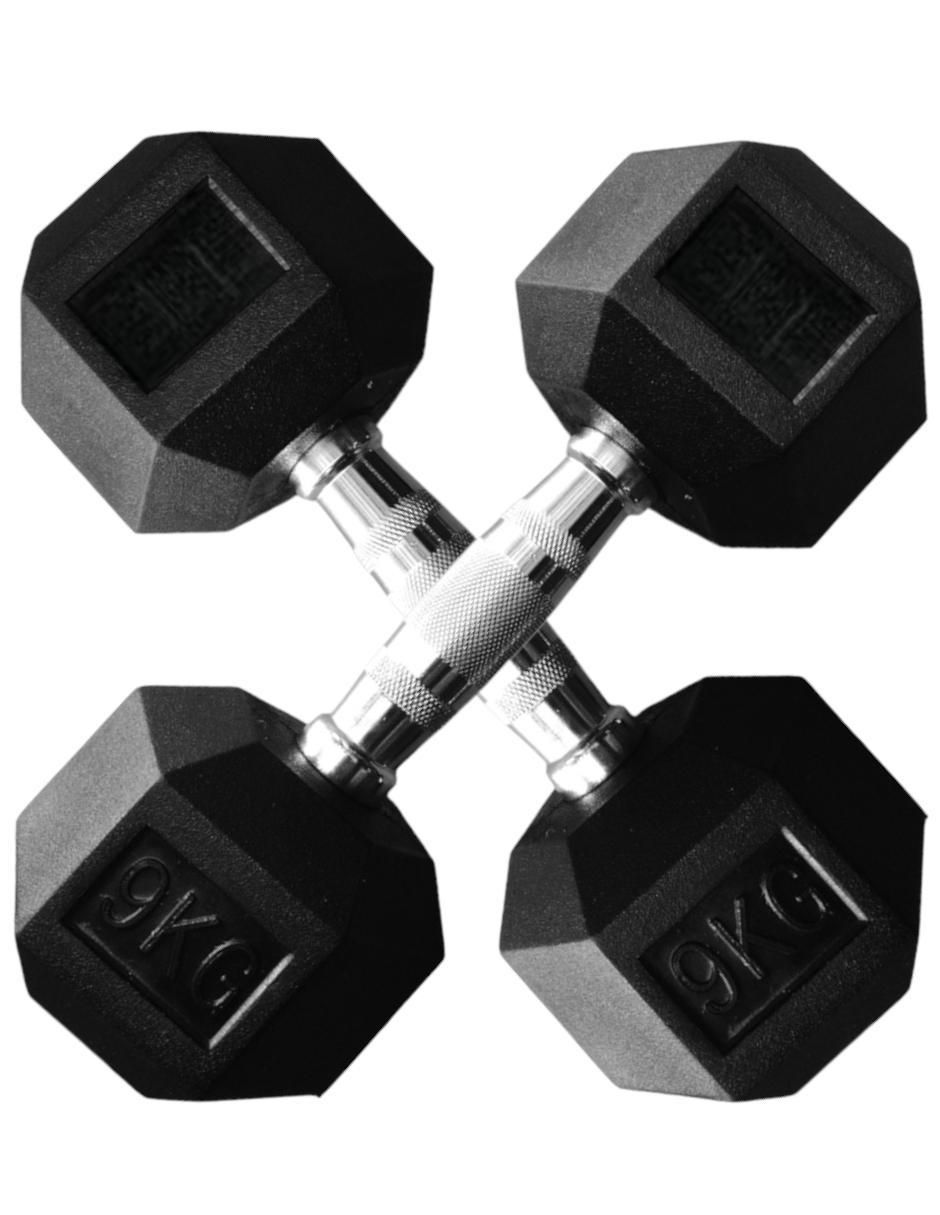 Set mancuernas de peso fijo 9 kg 2 piezas 2