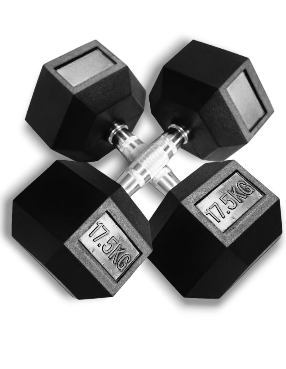 Set mancuernas de peso fijo 17.5 kg 2 piezas 3