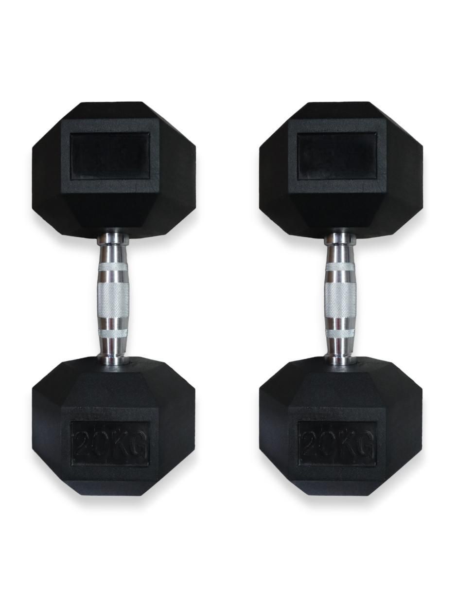 Set mancuernas de peso fijo 20 kg 2 piezas 3