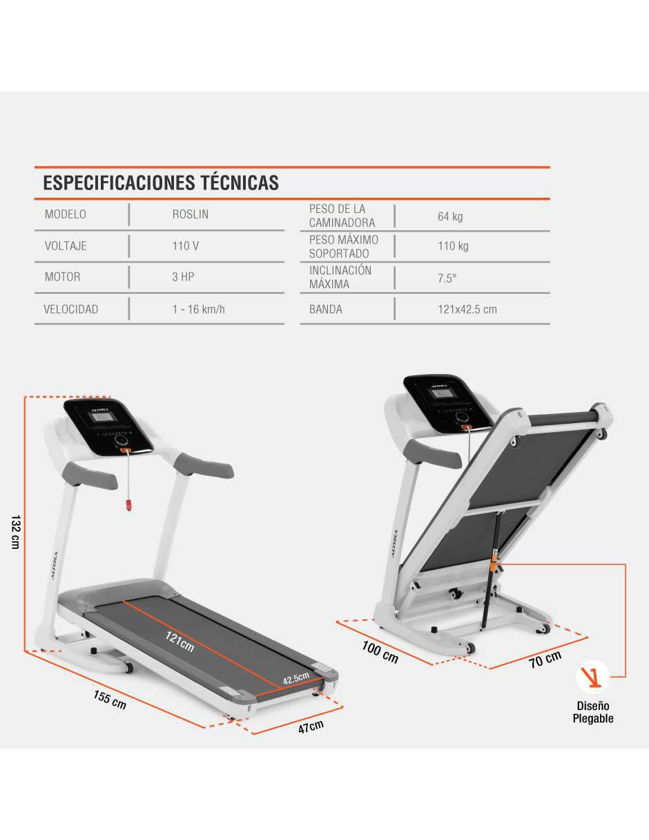 Caminadora semiprofesional plegable 29