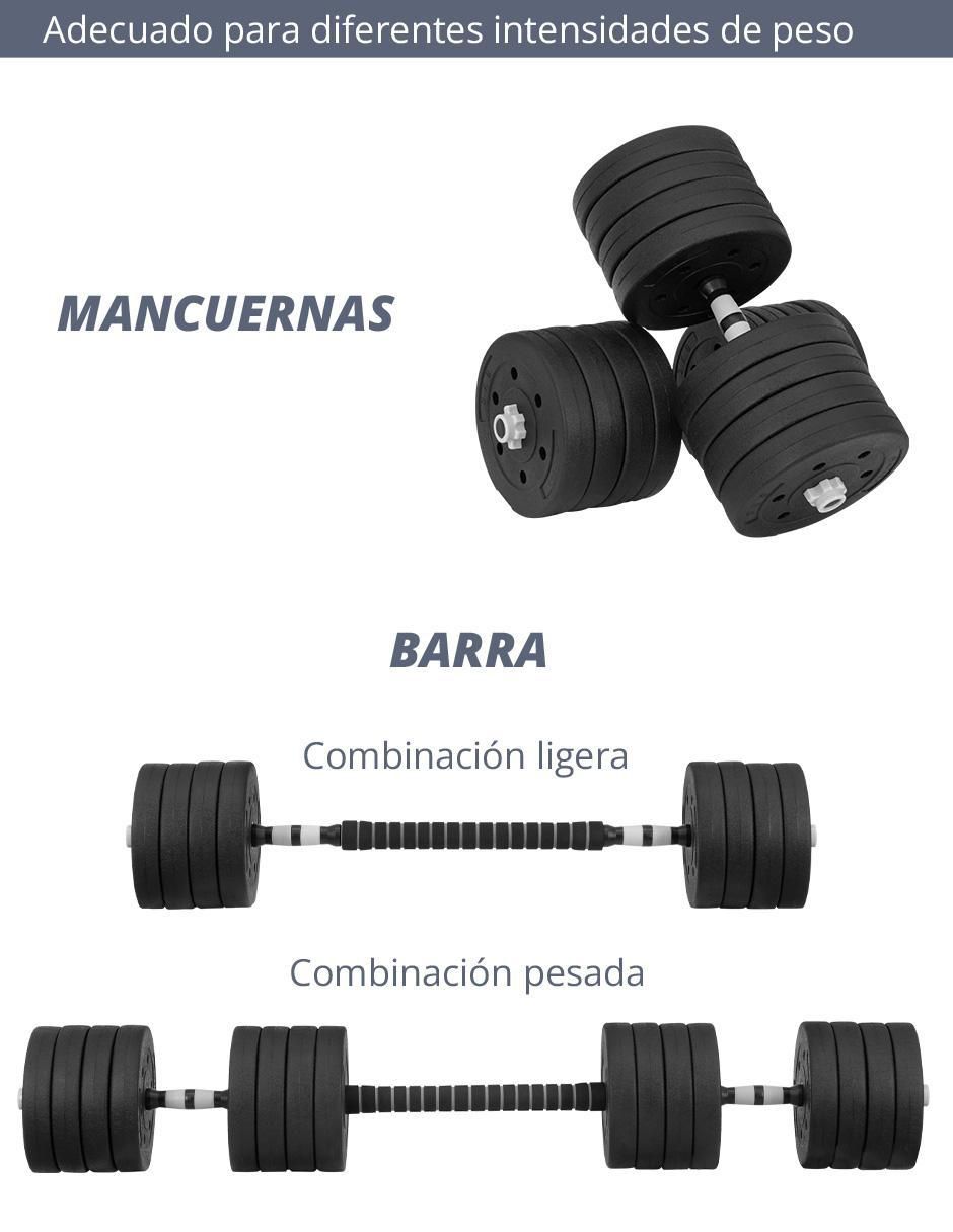 Set mancuernas de peso variable 2