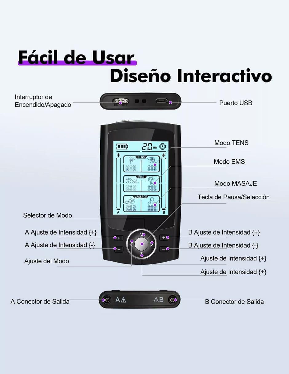 Electroestimulador muscular Lab G 2