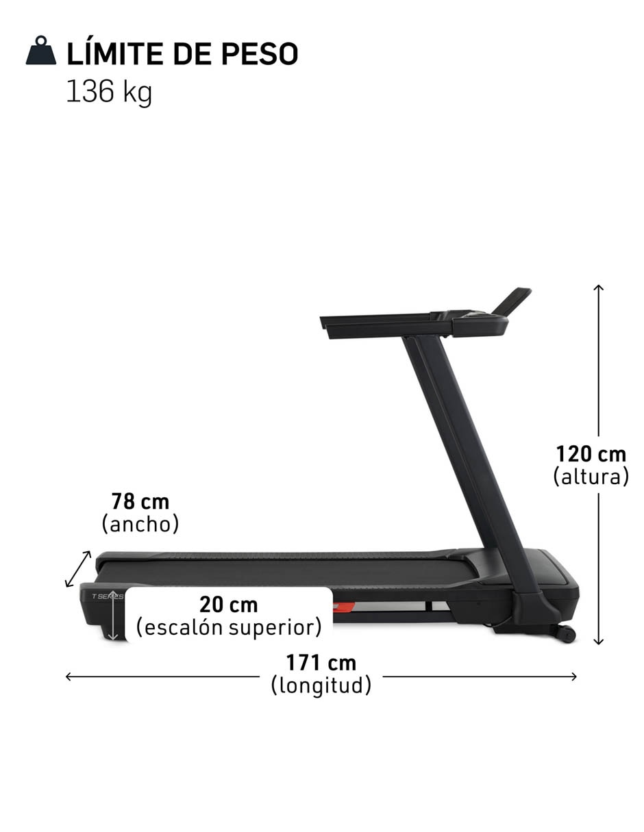 Caminadora profesional T Series 5 19