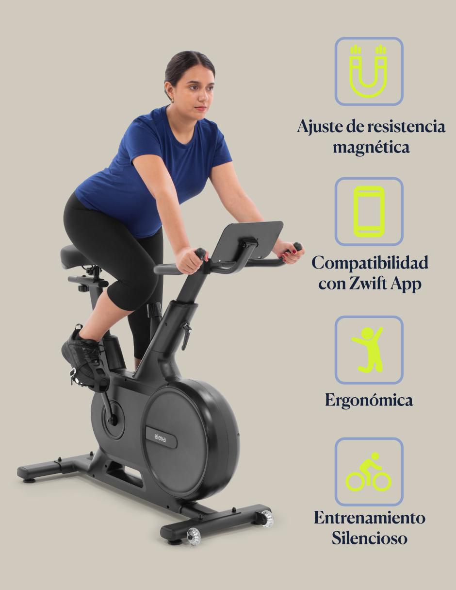 Bicicleta de spinning Eleva modelo Cycle One de acero y plástico