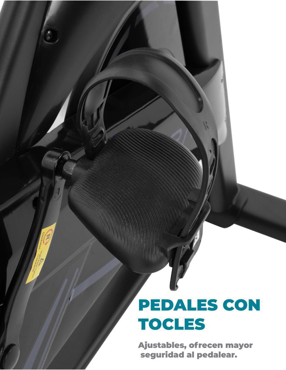 Bicicleta de spinning modelo Noir de metal 7