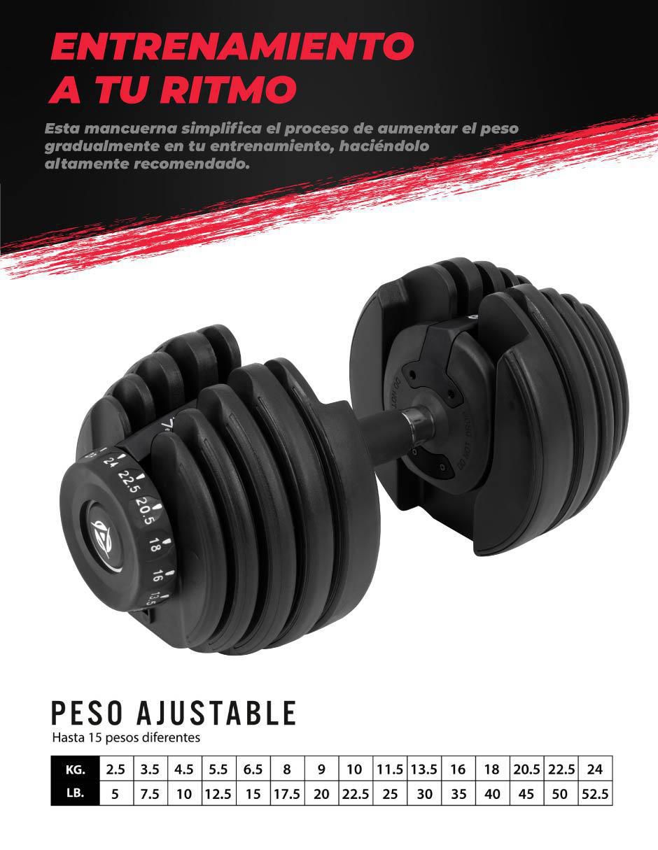 Mancuerna de peso variable 24 kg 2