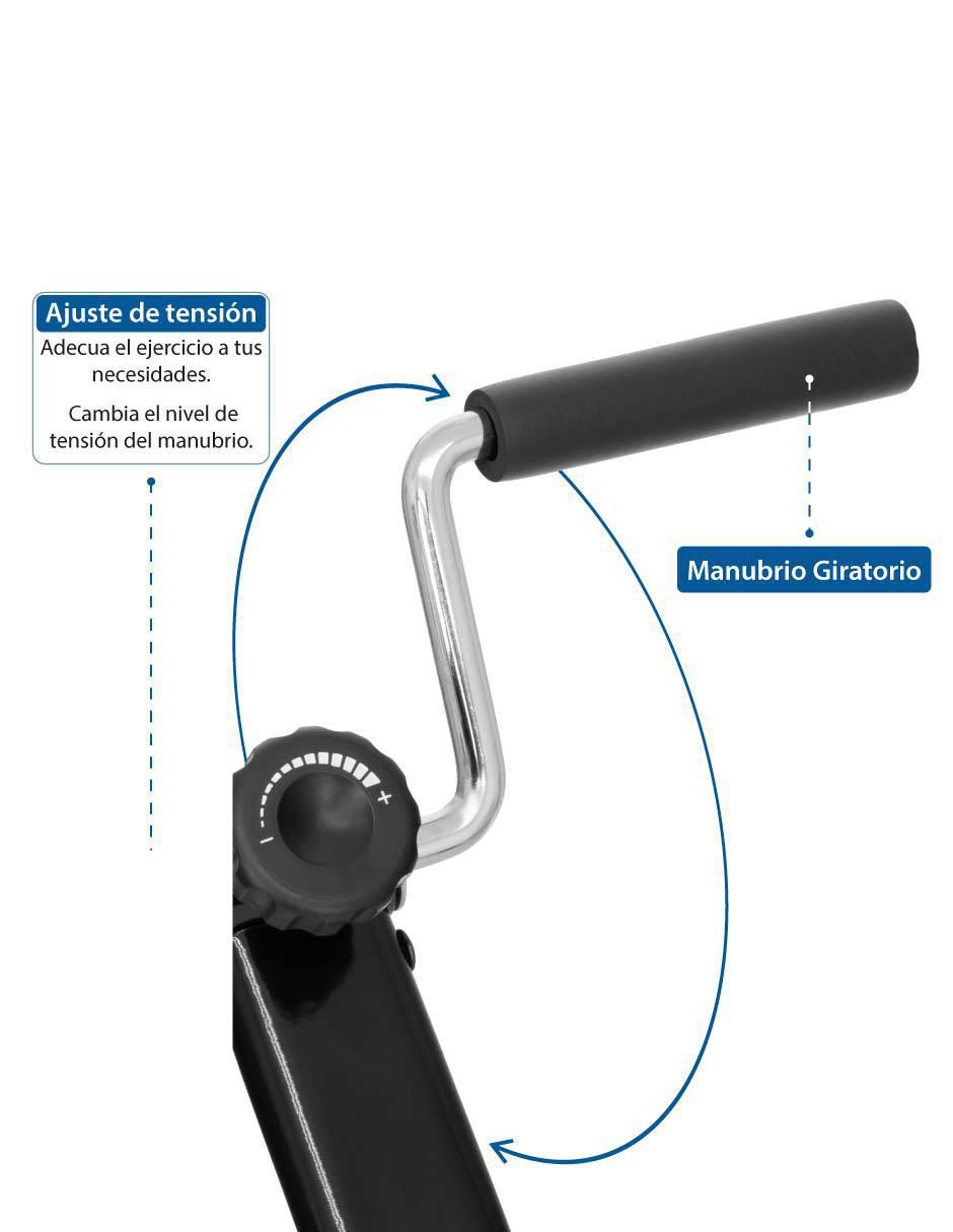 Bicicleta fija modelo BDL-01 de acero inoxidable 9
