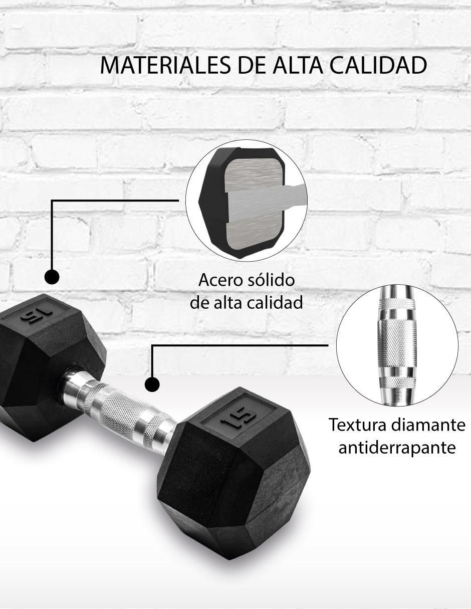 Set mancuernas de peso fijo 6.8 kg 2 piezas 3