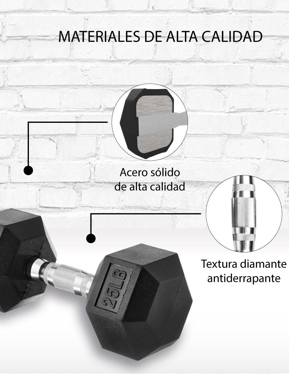 Mancuerna de peso fijo 11.3 kg 2 piezas 3