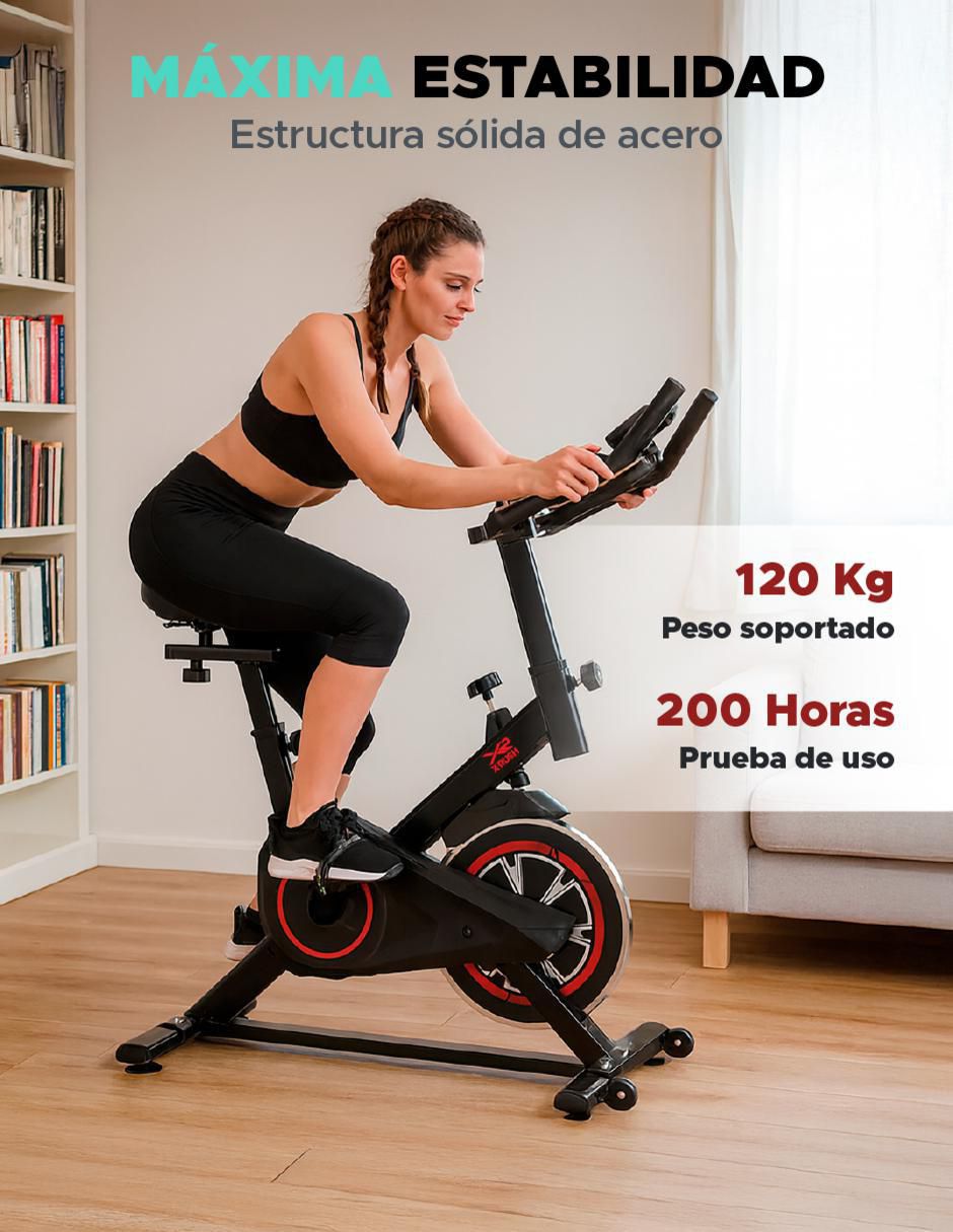 Bicicleta de spinning modelo XR-BDSP de acero 3