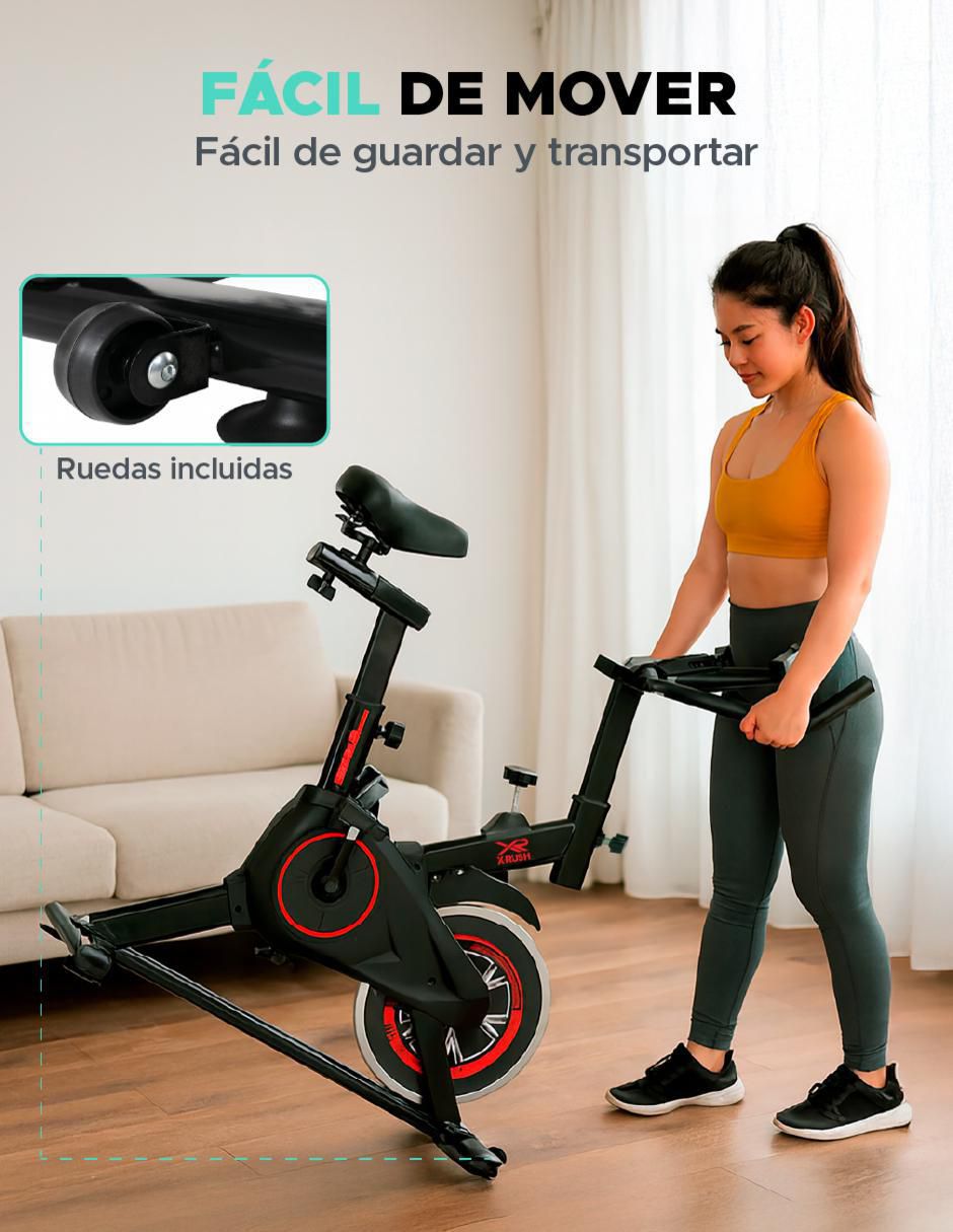 Bicicleta de spinning modelo XR-BDSP de acero 4