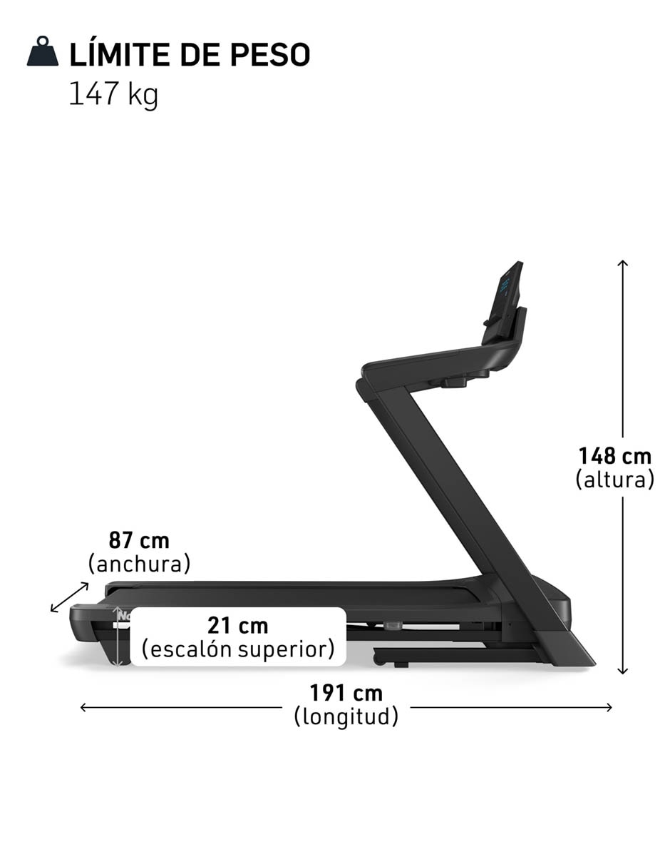 Caminadora NordicTrack T Series 8 plegable 12