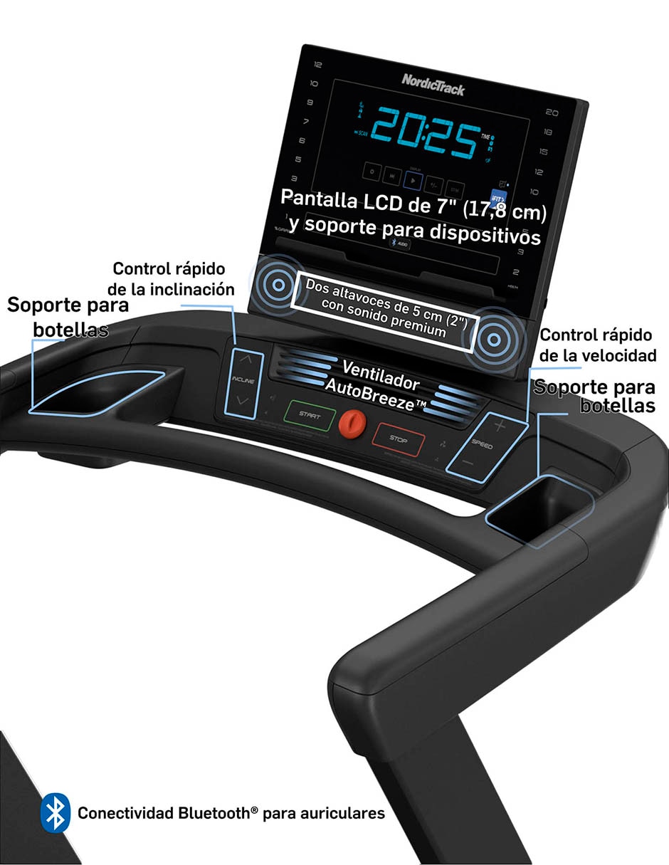 Caminadora NordicTrack T Series 8 plegable 8