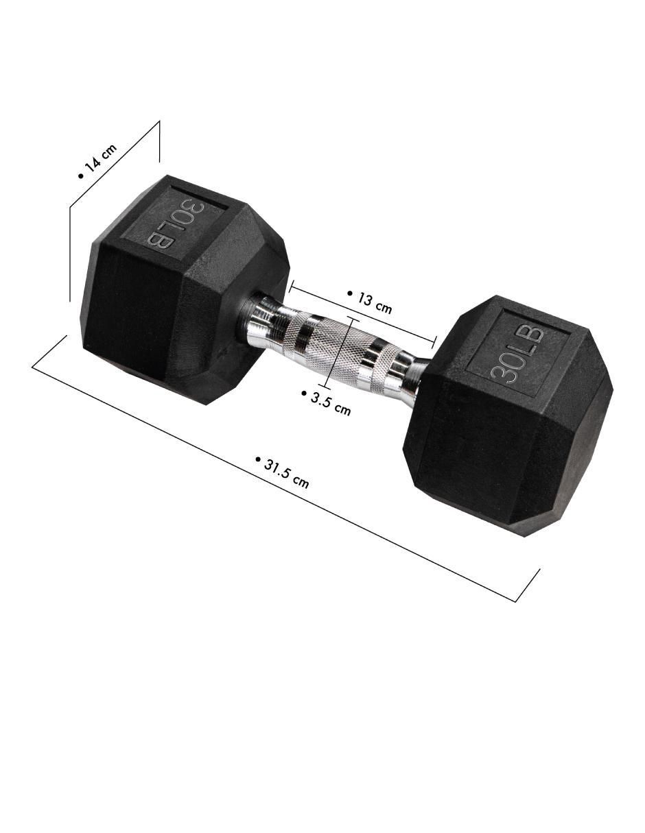 Set mancuernas de peso fijo 13.6 kg 2 piezas 5