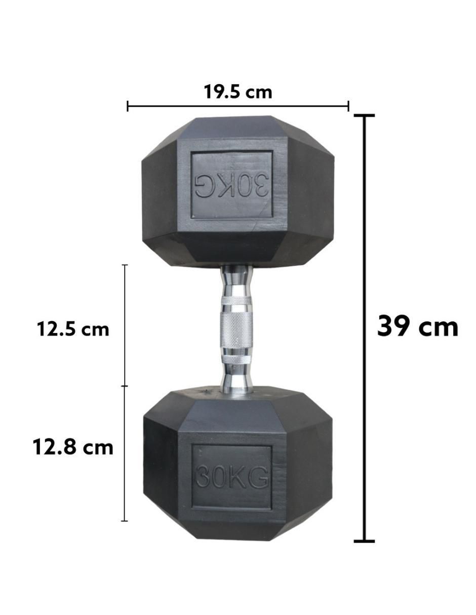 Set mancuernas de peso fijo 30 kg 2 piezas 5