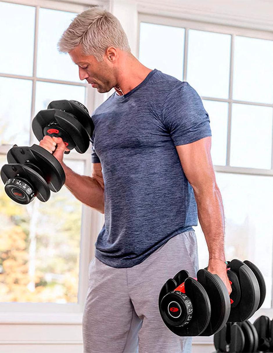 Set mancuernas de peso variable 24 kg 12 piezas 4