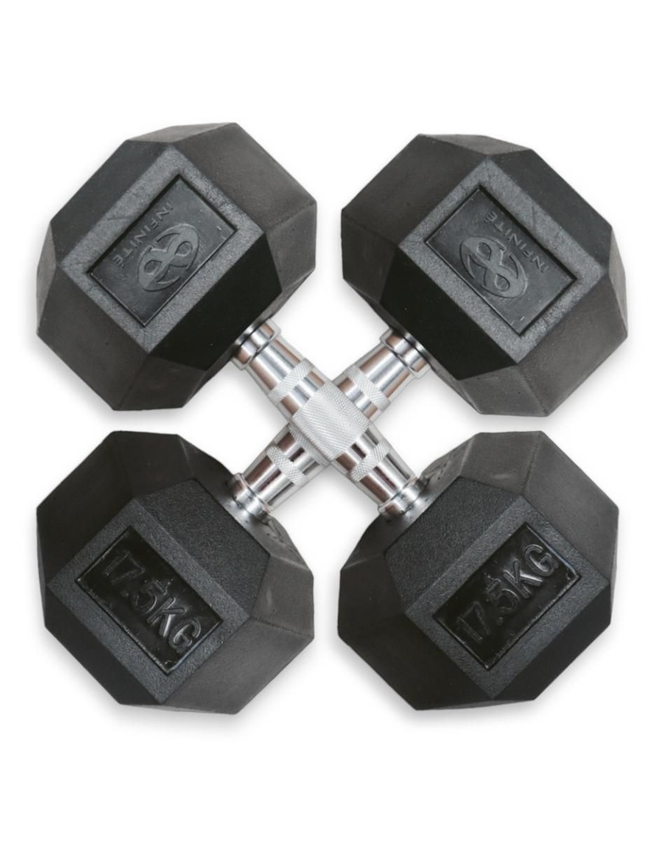 Set mancuernas de peso fijo 17.5 kg 2 piezas 2