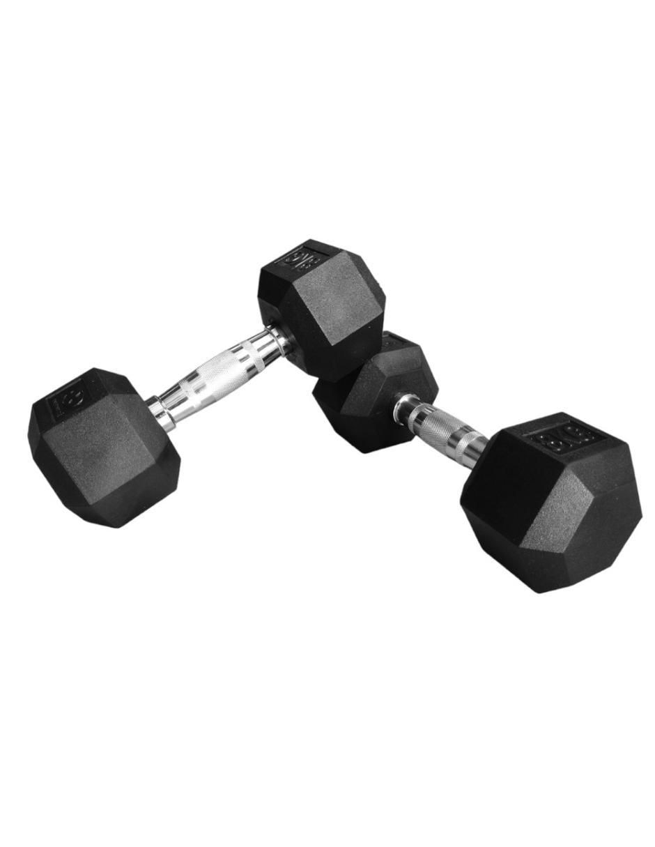 Set mancuernas de peso fijo 8 kg 2 piezas 4