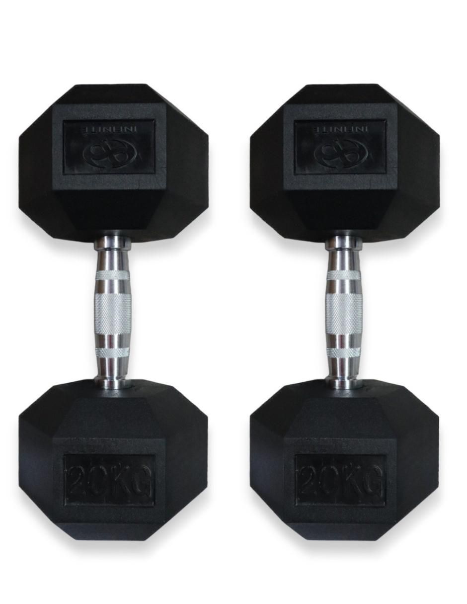 Set mancuernas de peso fijo 20 kg 2 piezas Set mancuernas de peso fijo 20 kg 2 piezas