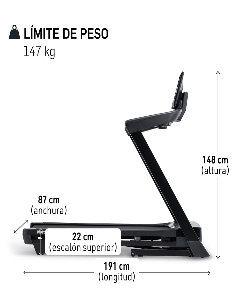 Caminadora semiprofesional NTL15245 plegable 8