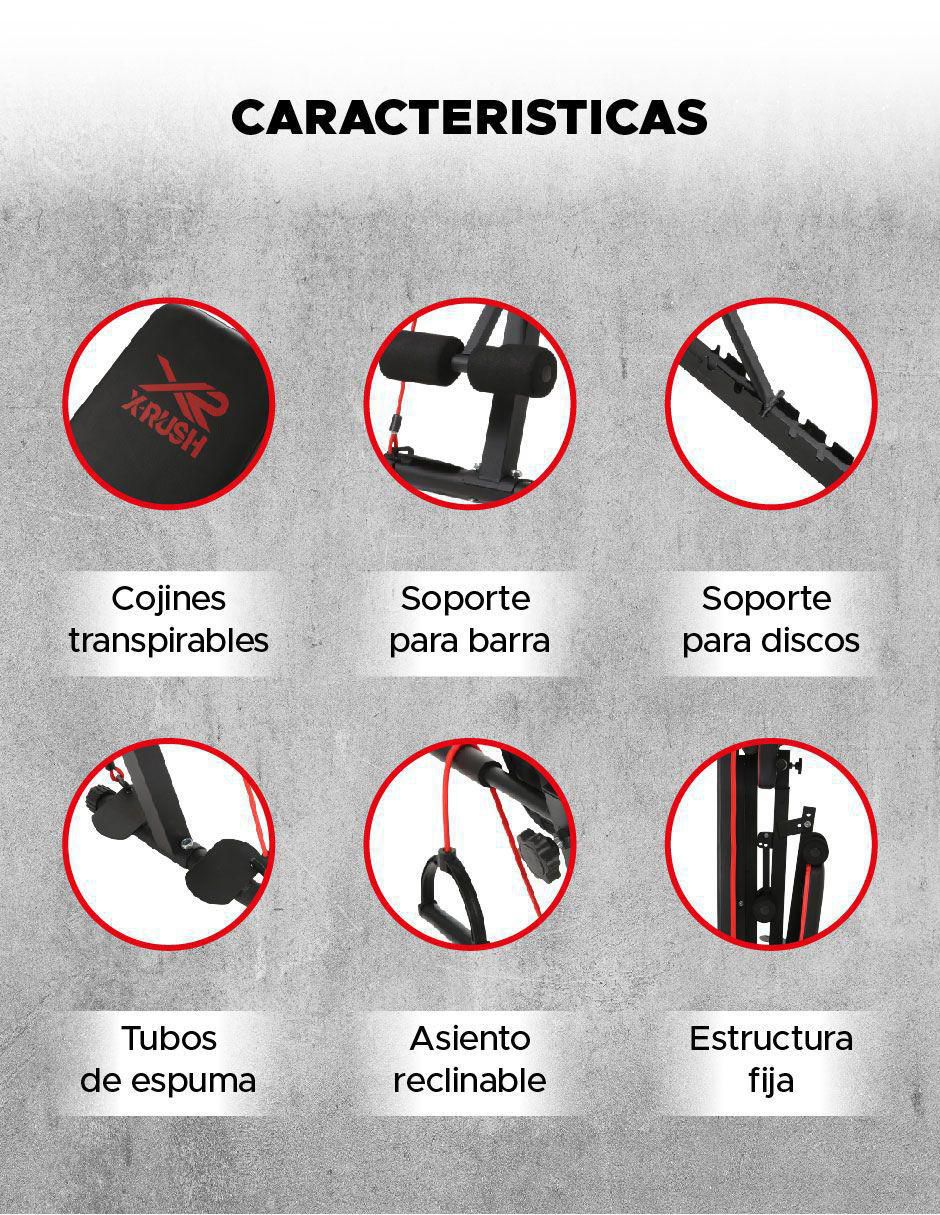 Banca para entrenamiento Banco para Pesas 6