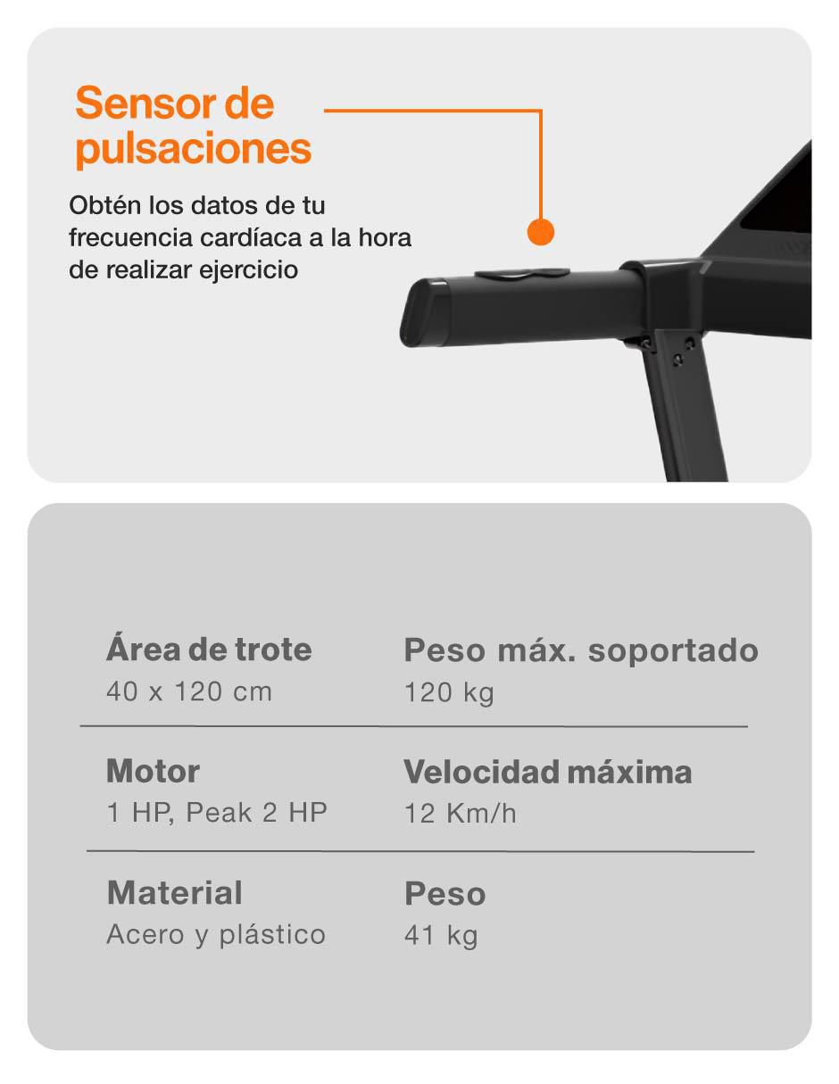 Caminadora casera Btru-850 plegable 9