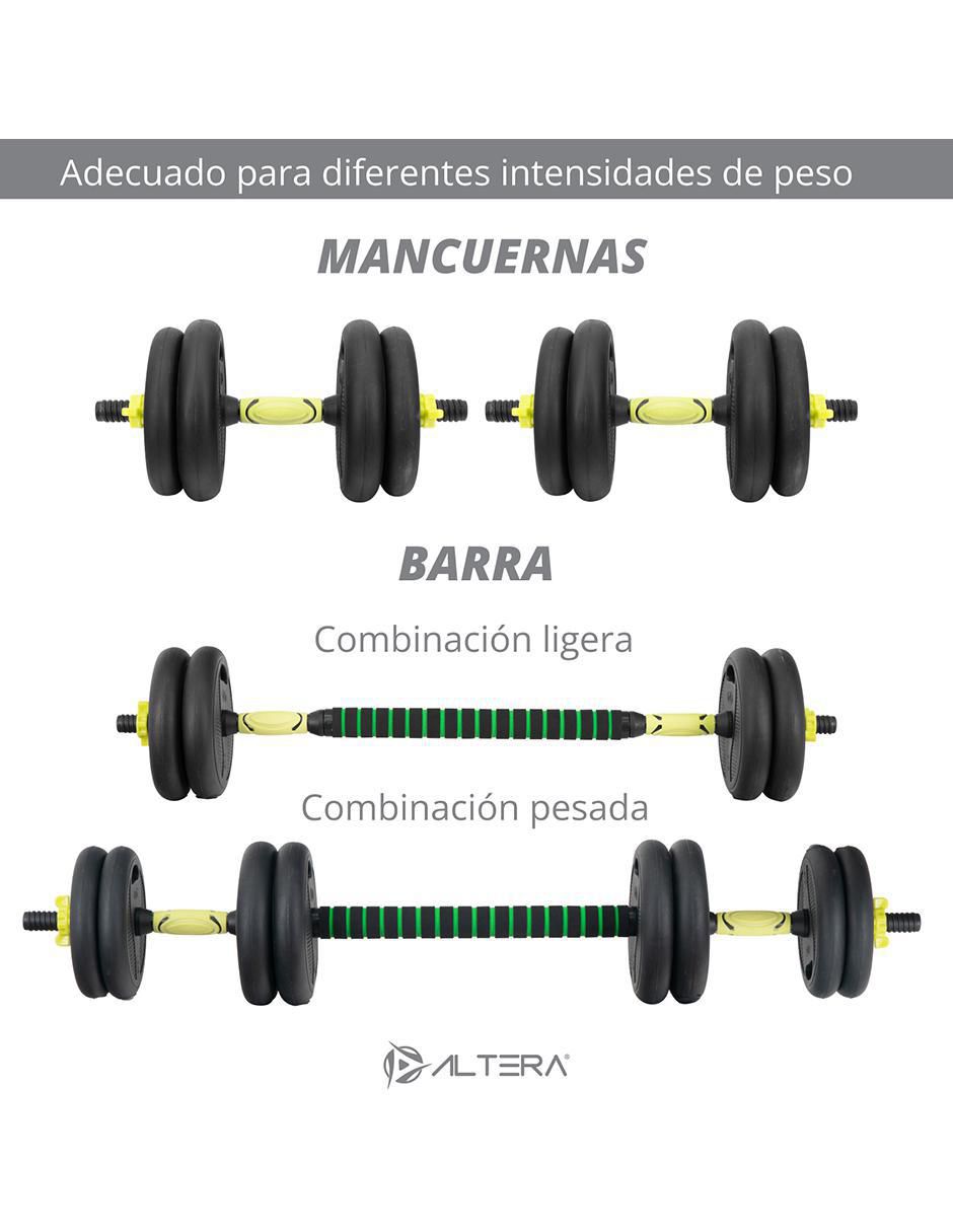 Set mancuernas de peso variable 20 kg 24 piezas 4