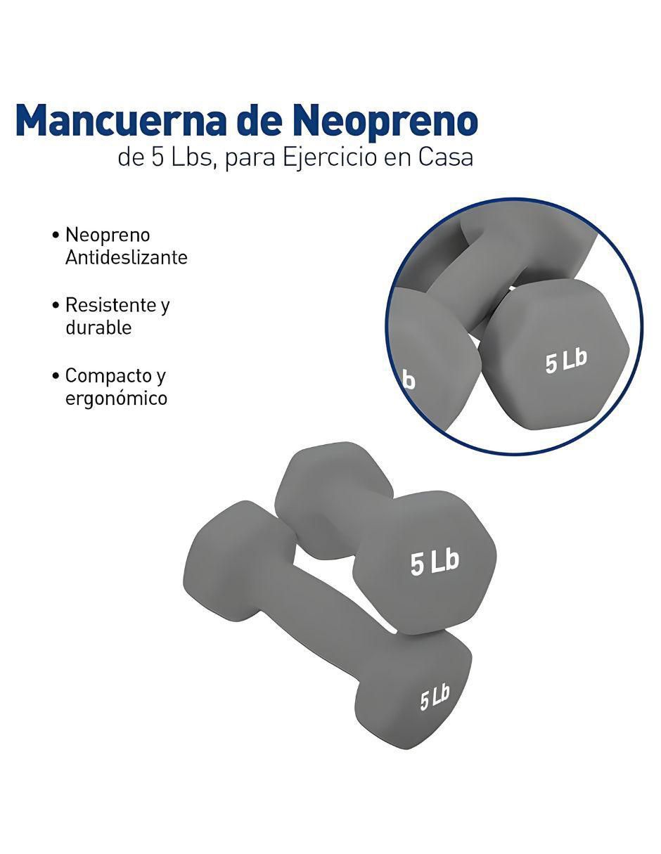 Set mancuernas de peso fijo Bluelander 2 kg 2 piezas 4