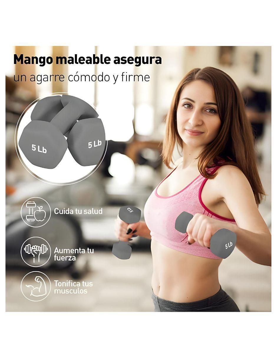 Set mancuernas de peso fijo Bluelander 2 kg 2 piezas 6