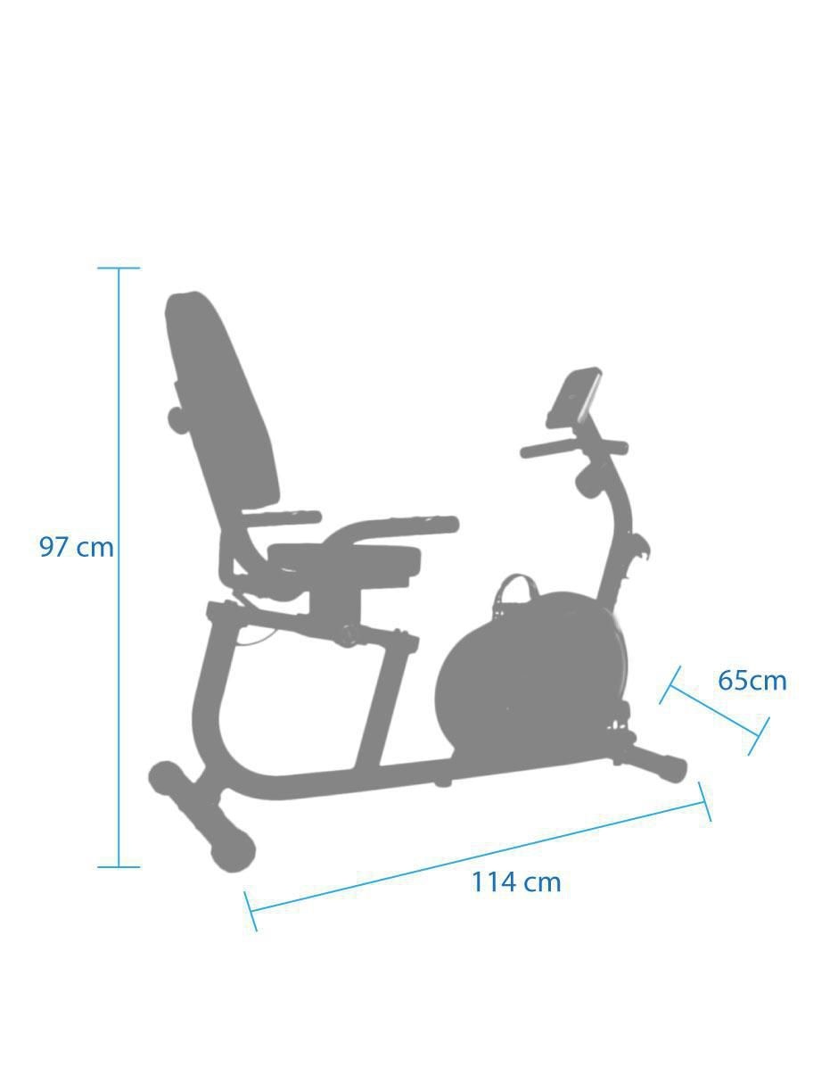 Bicicleta recumbente acero y plástico 5