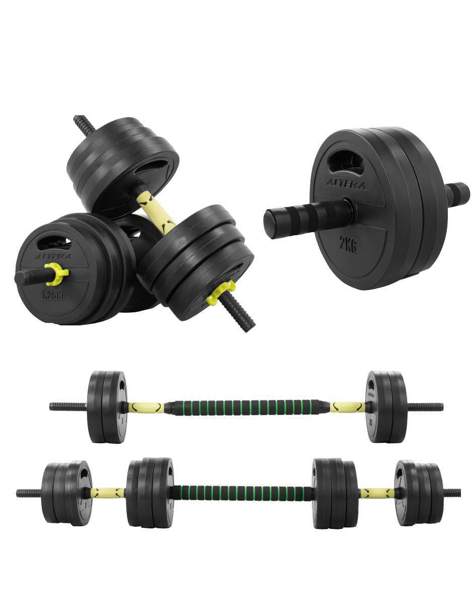 Set mancuernas de peso variable 30 kg 24 piezas 2