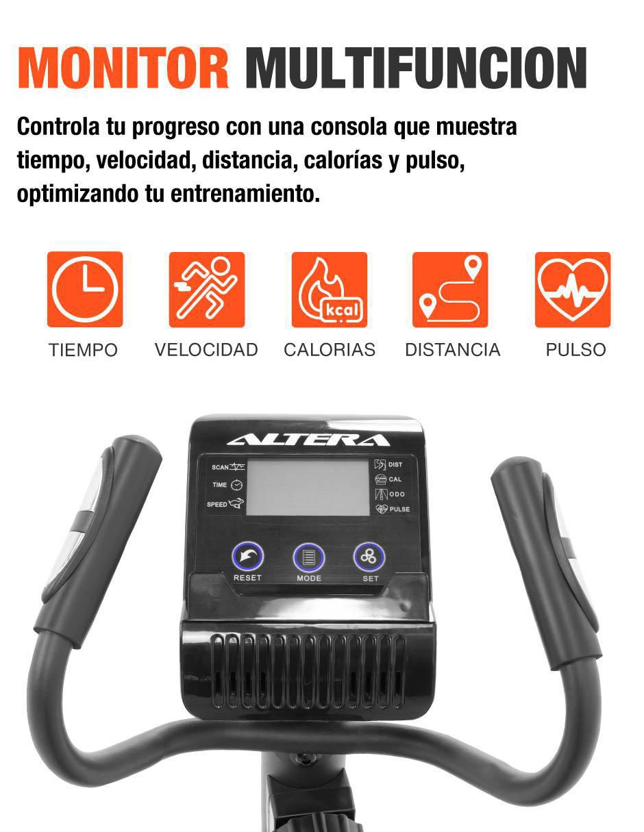 Bicicleta de spinning modelo Pedalite de acero y plástico 5