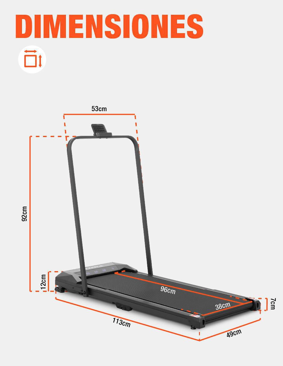 Caminadora semiprofesional plegable 8