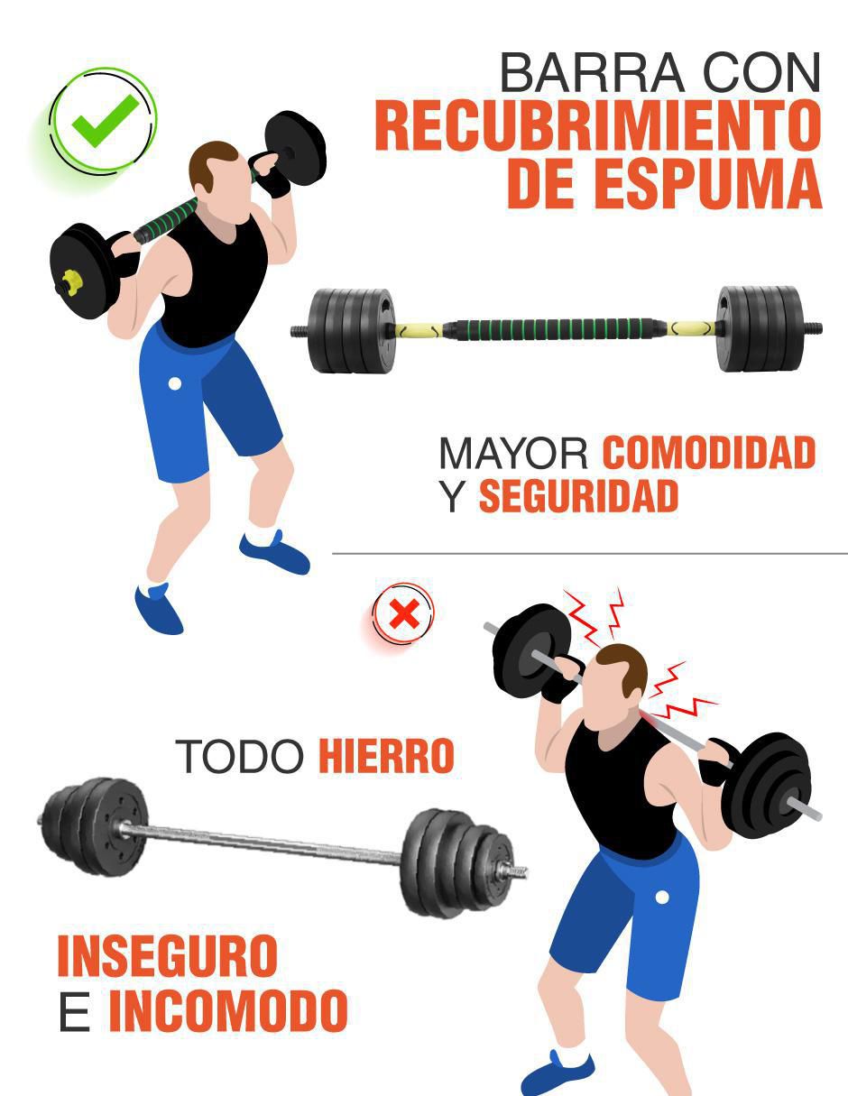 Kit de mancuernas de peso variable  20 piezas 5