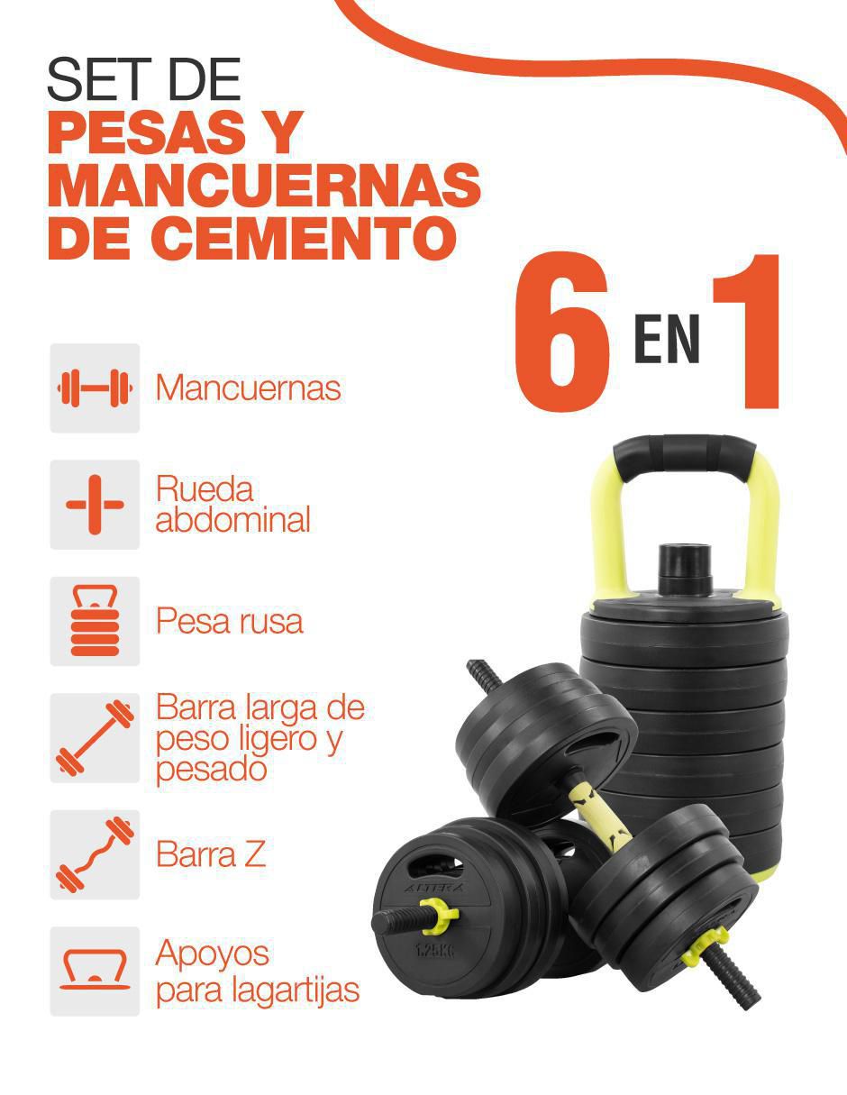 Kit de mancuernas de peso variable  24 piezas 2