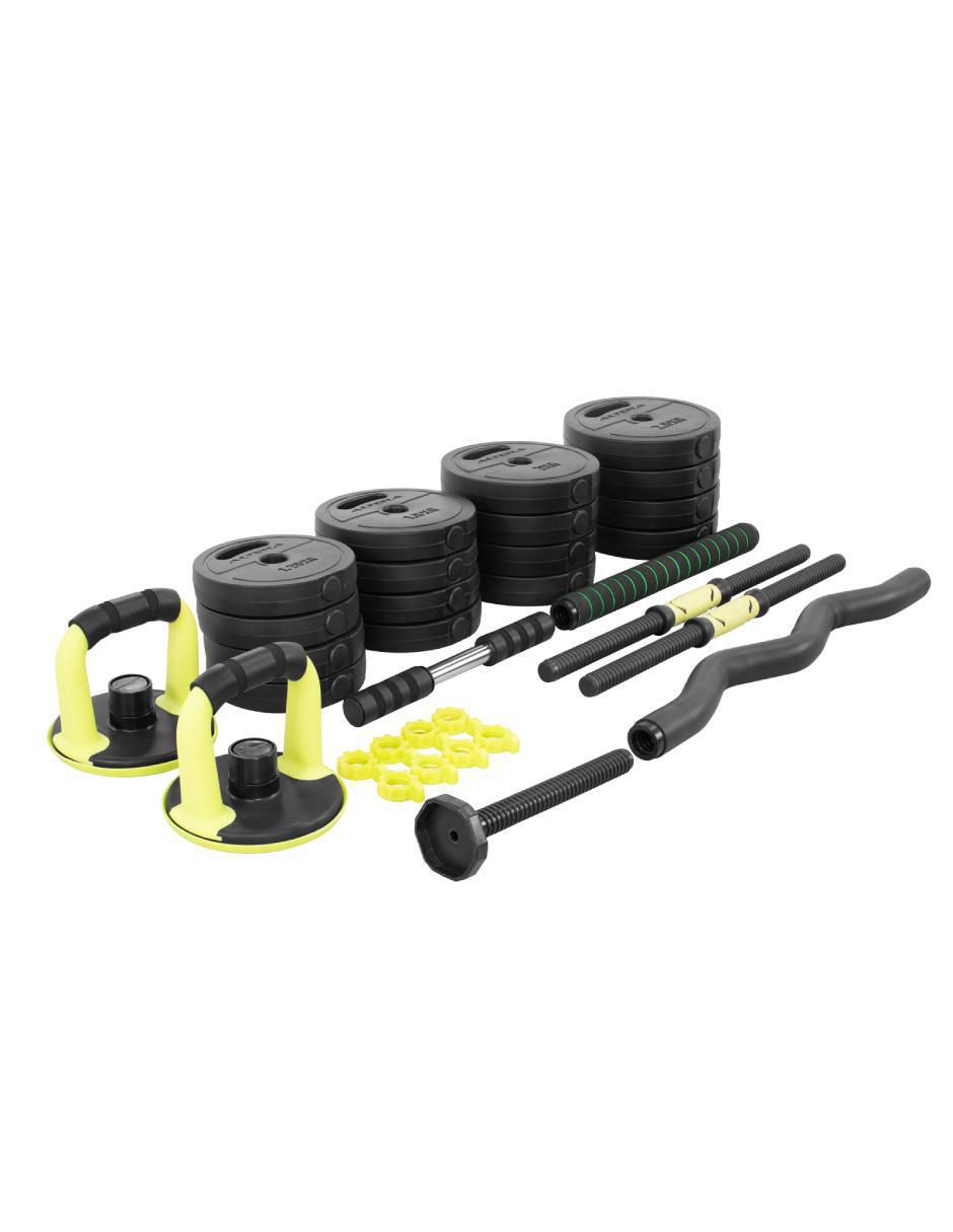 Kit de mancuernas de peso variable 28 piezas Kit de mancuernas de peso variable 28 piezas