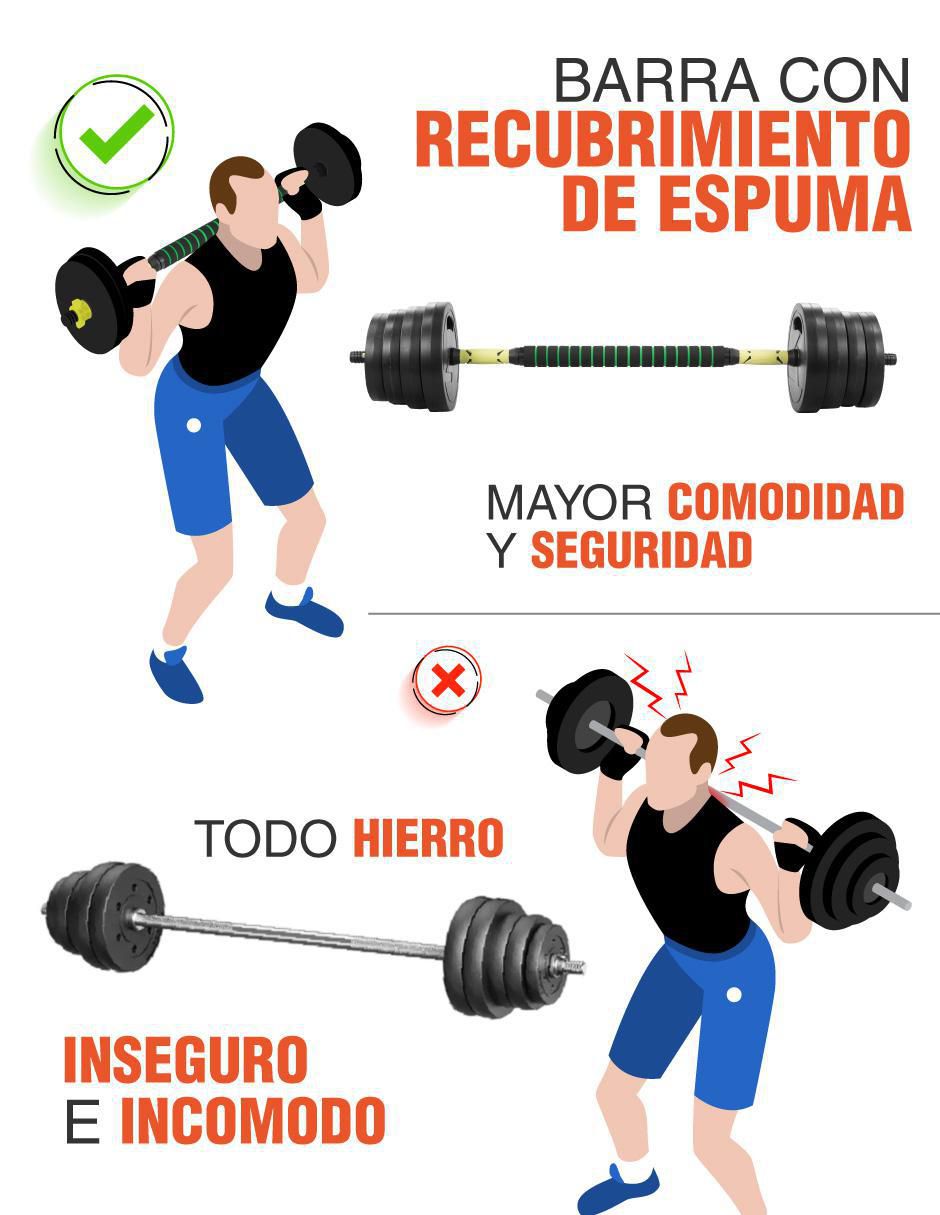 Kit de mancuernas de peso variable  28 piezas 5