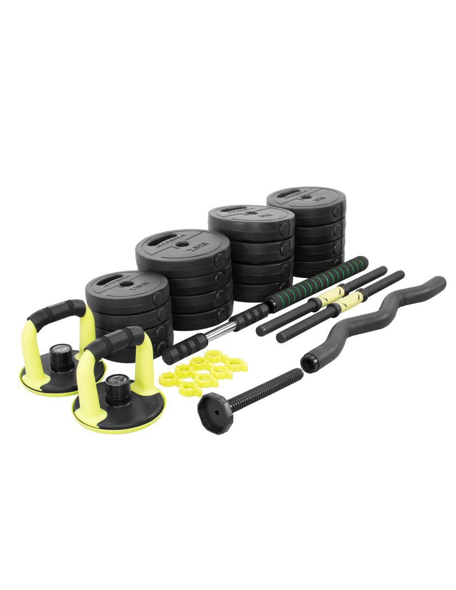 Set mancuernas de peso variable diferentes pesos 28 piezas
