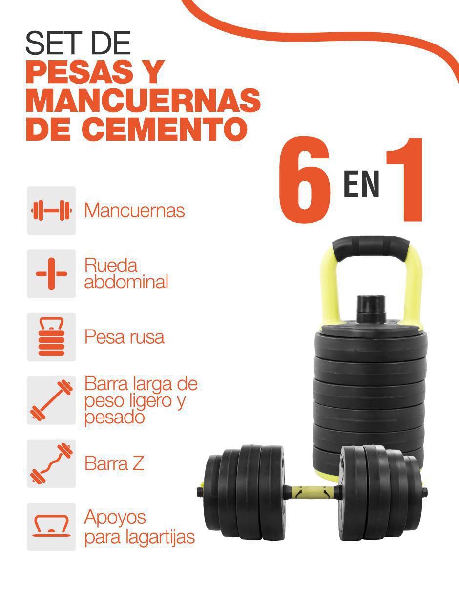 Set mancuernas de peso variable diferentes pesos 28 piezas 2